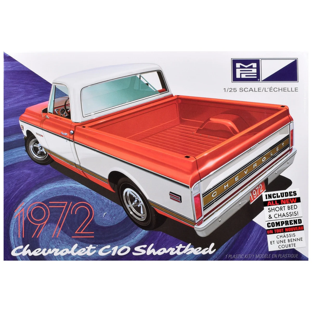 Skill 2 Model Kit 1972 Chevrolet C10 Shortbed Pickup Truck 1/25 Scale Model