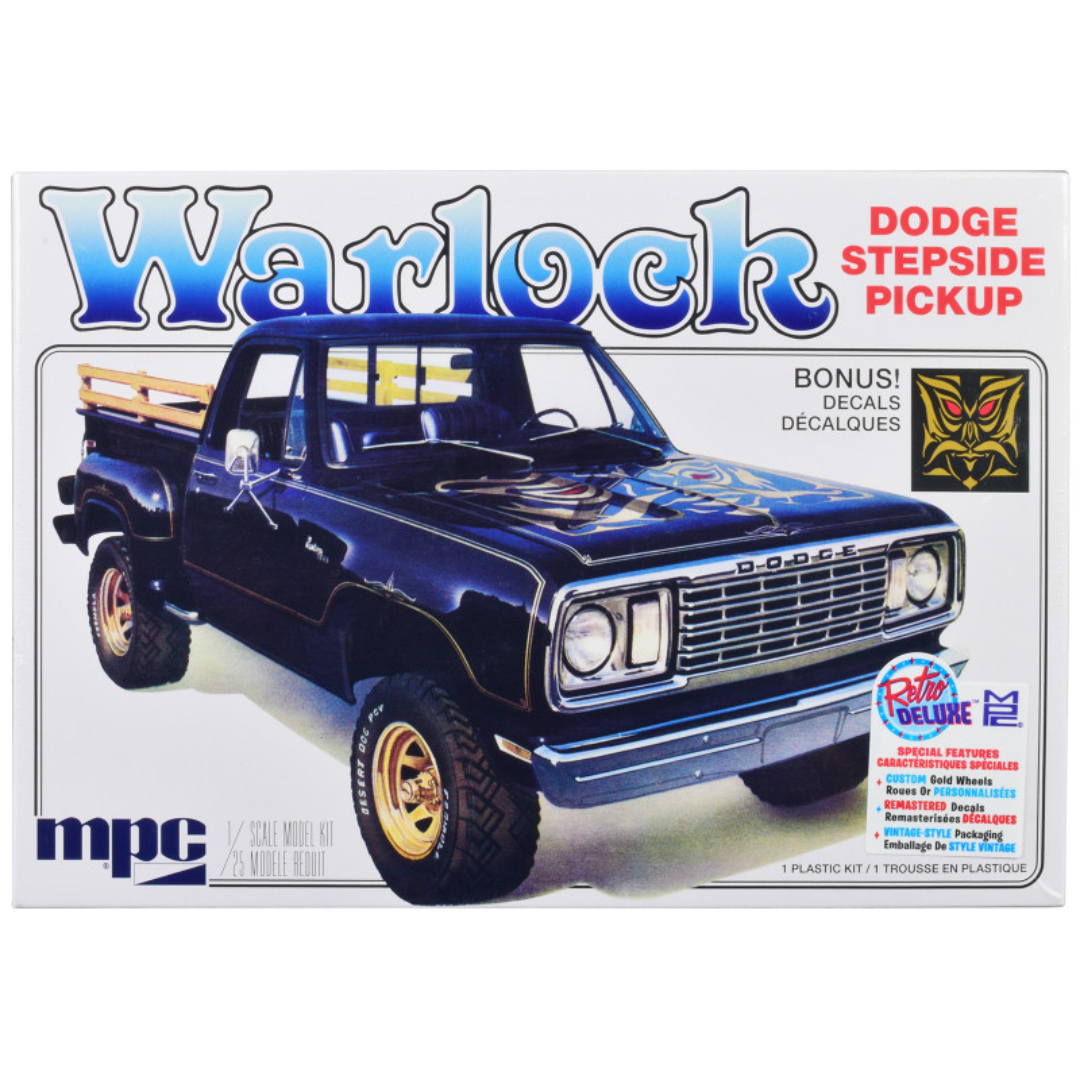 Skill 2 Model Kit 1977 Dodge Warlock Stepside Pickup Truck 1/25 Scale Model by MPC