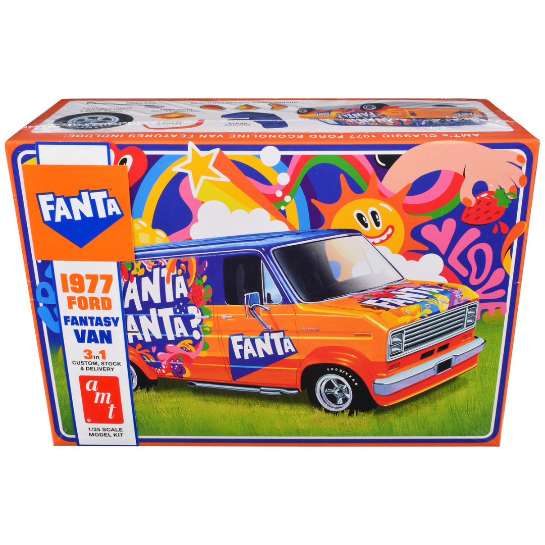 Skill 2 Model Kit 1977 Ford Custom Van "Fanta" 1/25 Scale Model