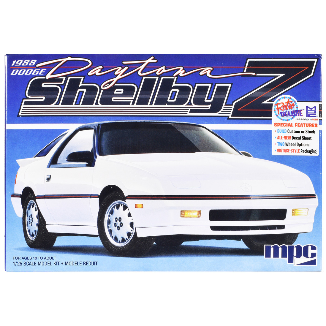 Skill 2 Model Kit 1988 Dodge Shelby Daytona Z 2-in-1 Kit 1/25 Scale Model