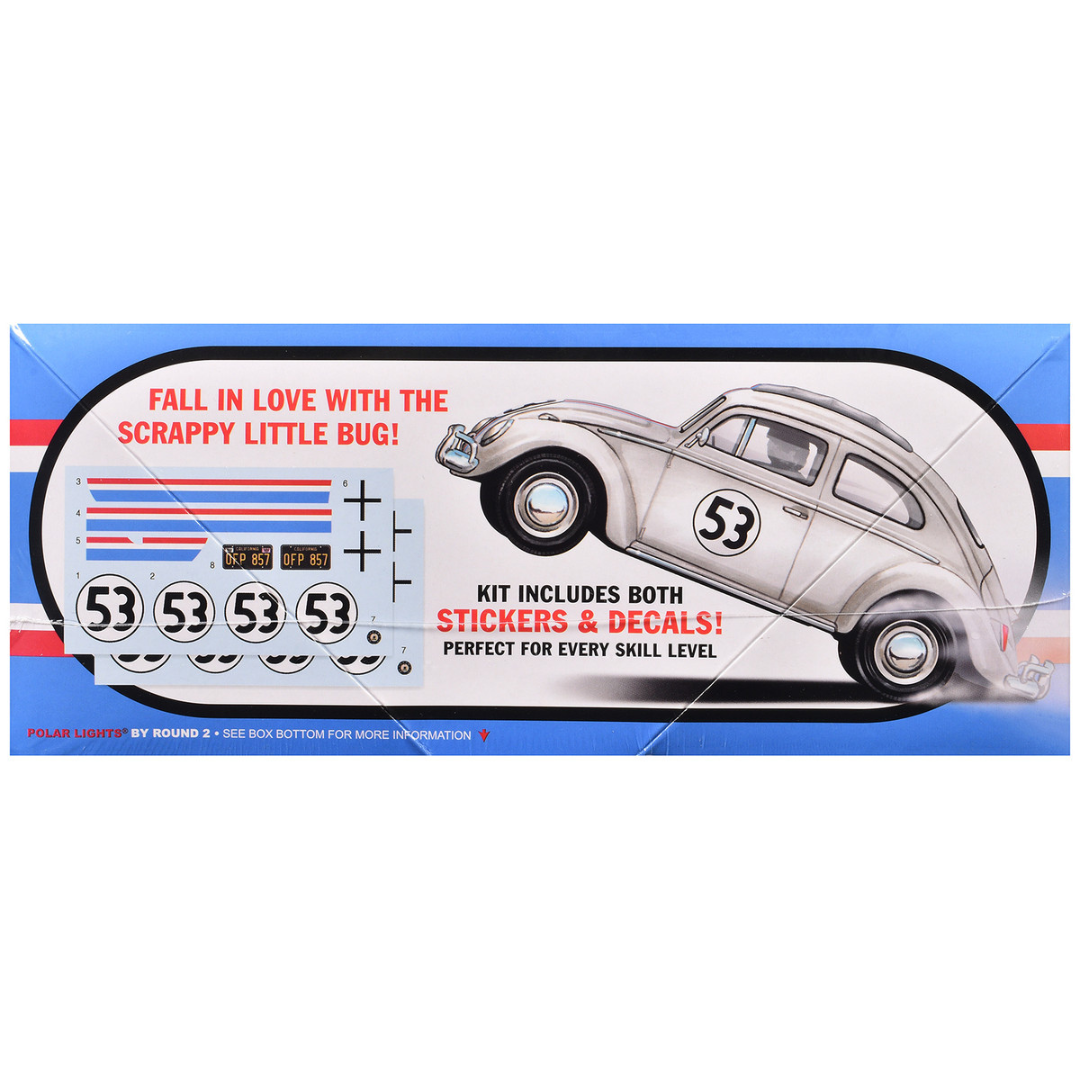 Skill 2 Model Kit Volkswagen Beetle Herbie "The Love Bug" (1969) Movie 1/25 Scale Model