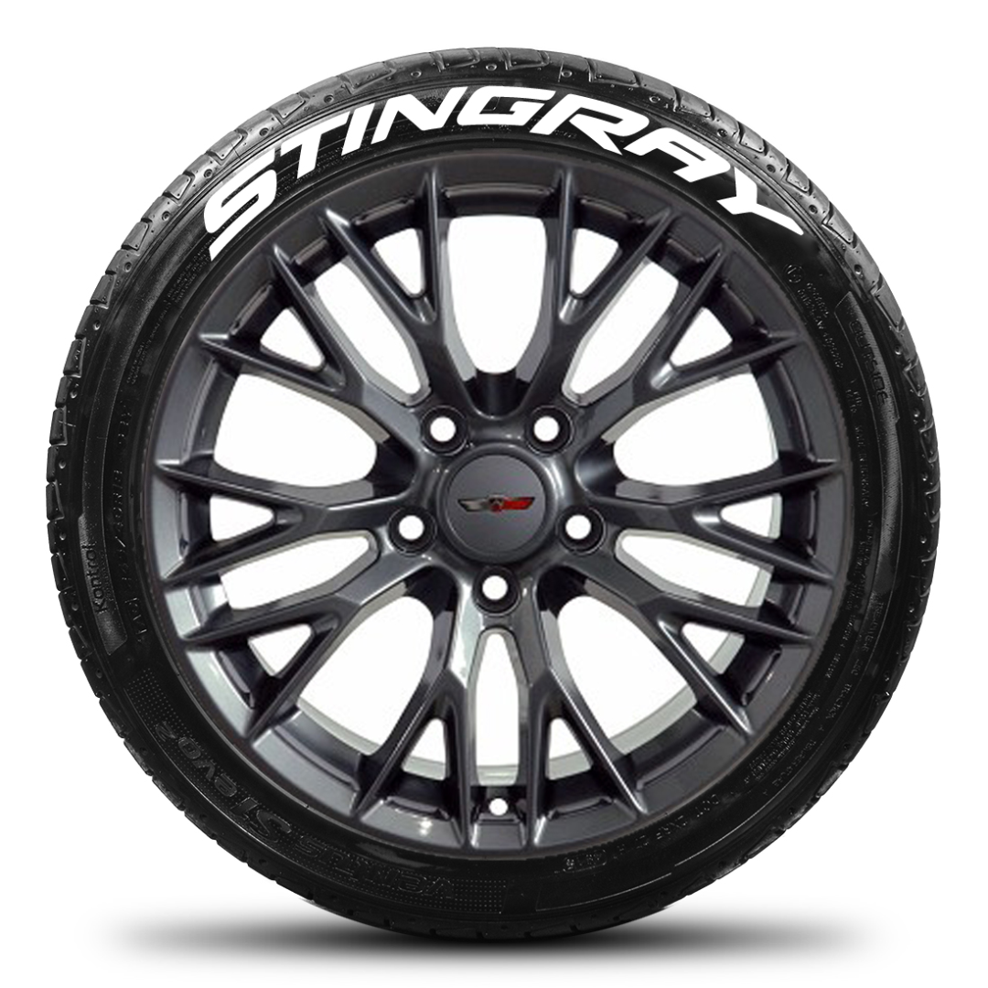 Stingray Tire Stickers - 4 of Each