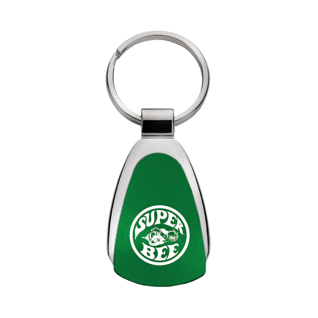 super-bee-teardrop-key-fob-green-39060-classic-auto-store-online