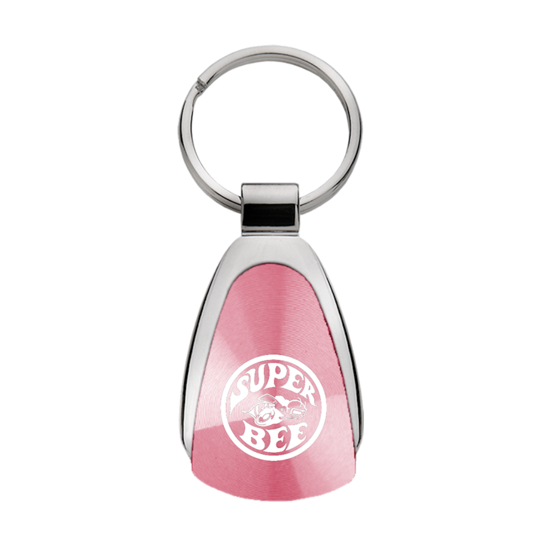 super-bee-teardrop-key-fob-pink-39057-classic-auto-store-online