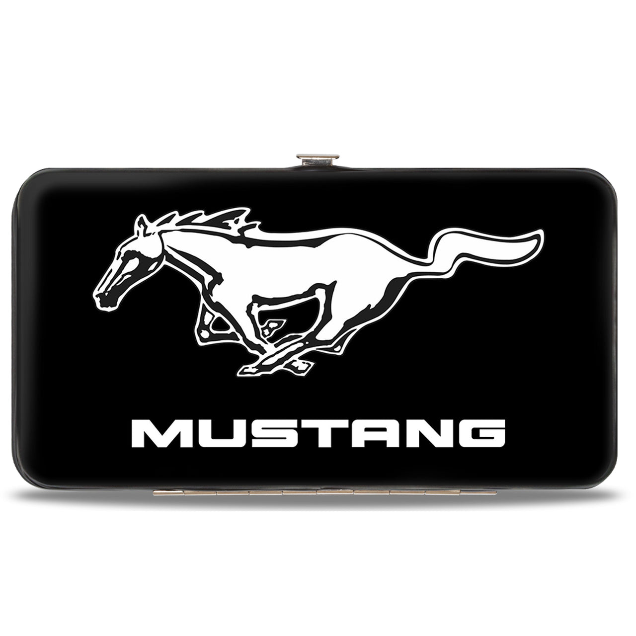 Ford Mustang Black & White Logo Hinged Wallet