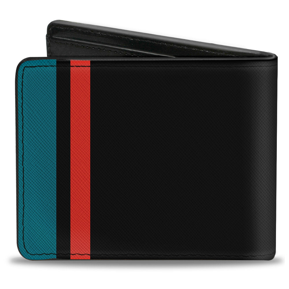 Mopar 1954-1958 Logo + Side Stripe Black Bi-Fold Wallet