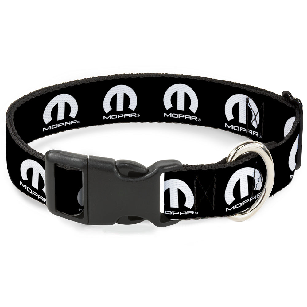 Mopar Logo Black & White Plastic Clip Collar