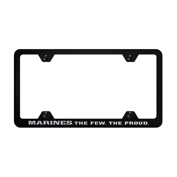 The Few The Proud Steel Wide Body Frame - Laser Etched Black