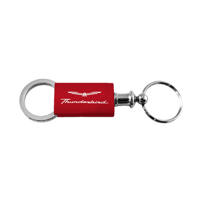 Thunderbird Anodized Aluminum Valet Key Fob in Red