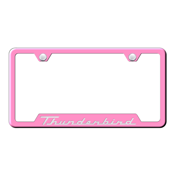 Thunderbird Cut-Out Frame - Laser Etched Pink