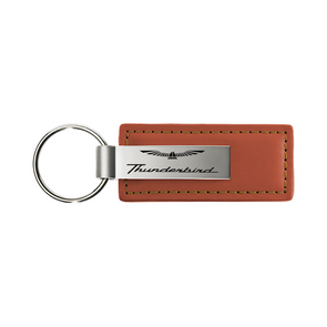 Thunderbird Leather Key Fob in Brown