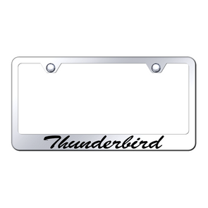 Thunderbird Script Stainless Steel Frame - Etched Mirrored