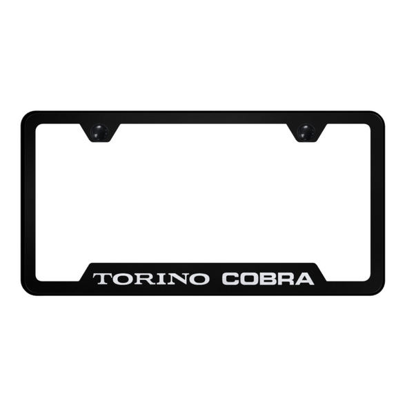 Torino Cobra Cut-Out Frame - Laser Etched Black