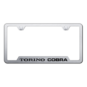 Torino Cobra Cut-Out Frame - Laser Etched Brushed