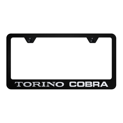 Torino Cobra Stainless Steel Frame - Laser Etched Black