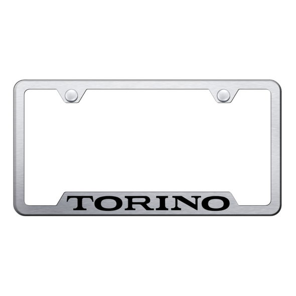 Torino Cut-Out Frame - Laser Etched Brushed