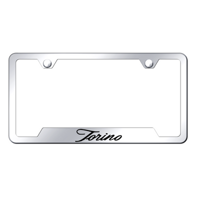 Torino Script Cut-Out Frame - Laser Etched Mirrored