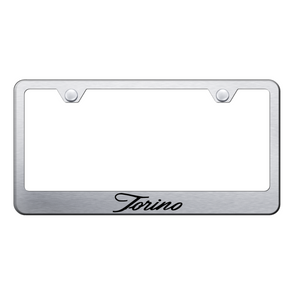 Torino Script Stainless Steel Frame - Laser Etched Brushed