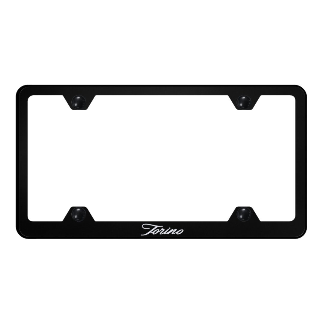 torino-script-steel-wide-body-frame-laser-etched-black-43632-classic-auto-store-online