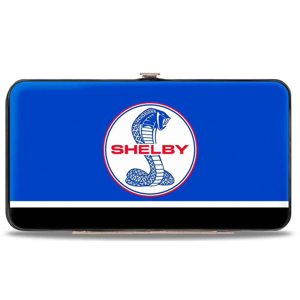 Shelby Cobra Tiffany Split Striped Blue & Black Hinged Wallet