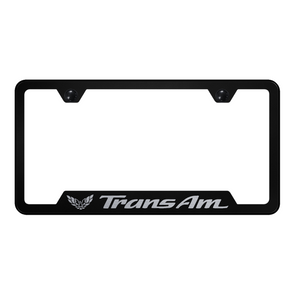 Trans Am Cut-Out Frame - Laser Etched Black