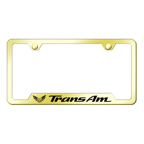 Trans Am Cut-Out Frame - Laser Etched Gold