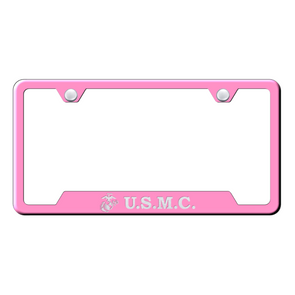 U.S.M.C. Cut-Out Frame - Laser Etched Pink