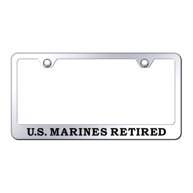 U.S. Marines Retired Stainless Steel Frame - Etched Mirrored