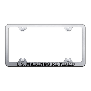 U.S. Marines Retired Steel Wide Body Frame - Etched Brushed