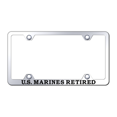 U.S. Marines Retired Steel Wide Body Frame - Etched Mirrored