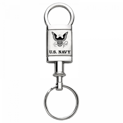 u-s-navy-insignia-satin-chrome-valet-key-fob-silver-43562-classic-auto-store-online