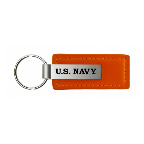 u-s-navy-leather-key-fob-in-orange-43473-classic-auto-store-online