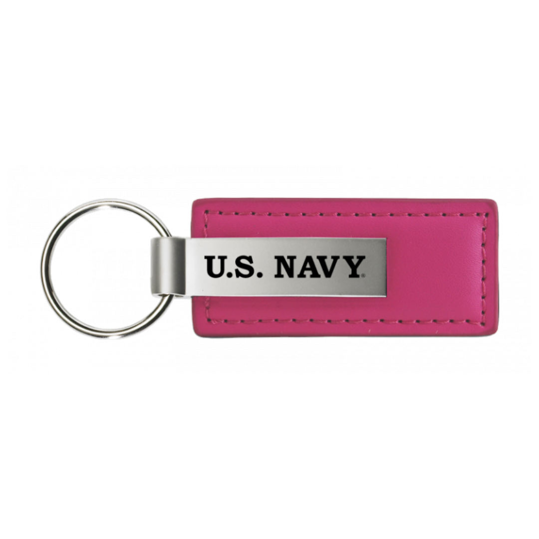 u-s-navy-leather-key-fob-in-pink-43469-classic-auto-store-online