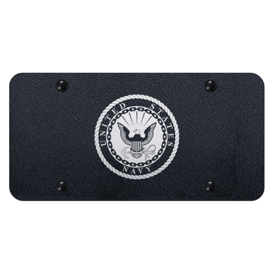U.S. Navy License Plate - Laser Etched Rugged Black