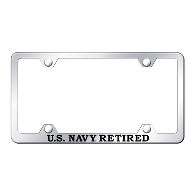 u-s-navy-retired-steel-wide-body-frame-etched-mirrored-40907-classic-auto-store-online