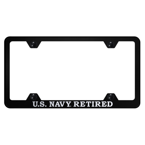u-s-navy-retired-steel-wide-body-frame-laser-etched-black-40906-classic-auto-store-online