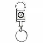 u-s-navy-satin-chrome-valet-key-fob-silver-34575-classic-auto-store-online