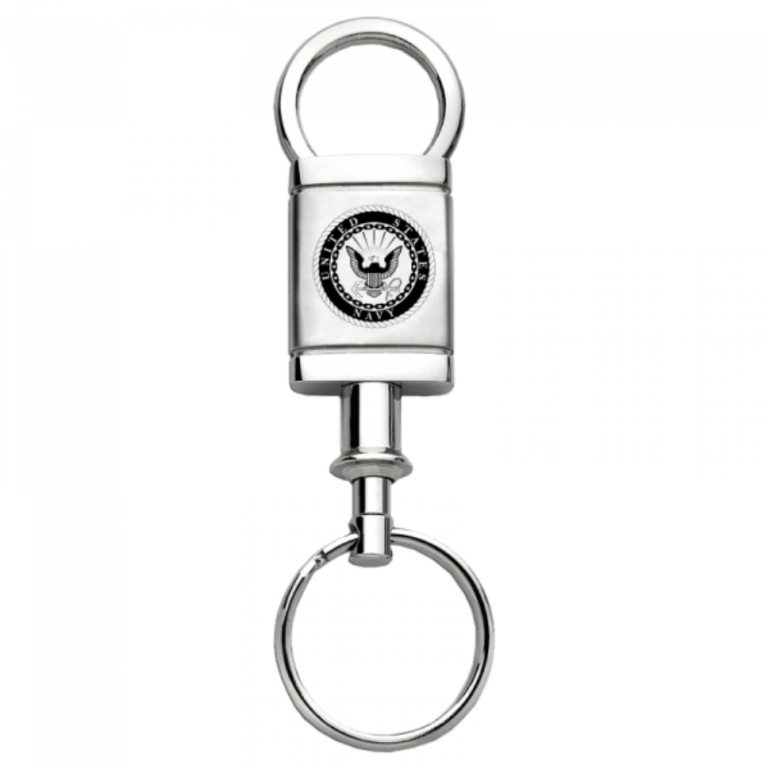 u-s-navy-satin-chrome-valet-key-fob-silver-34575-classic-auto-store-online