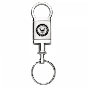 u-s-navy-satin-chrome-valet-key-fob-silver-34575-classic-auto-store-online