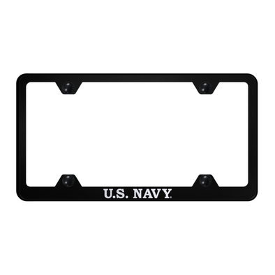 U.S. Navy Steel Wide Body Frame - Laser Etched Black