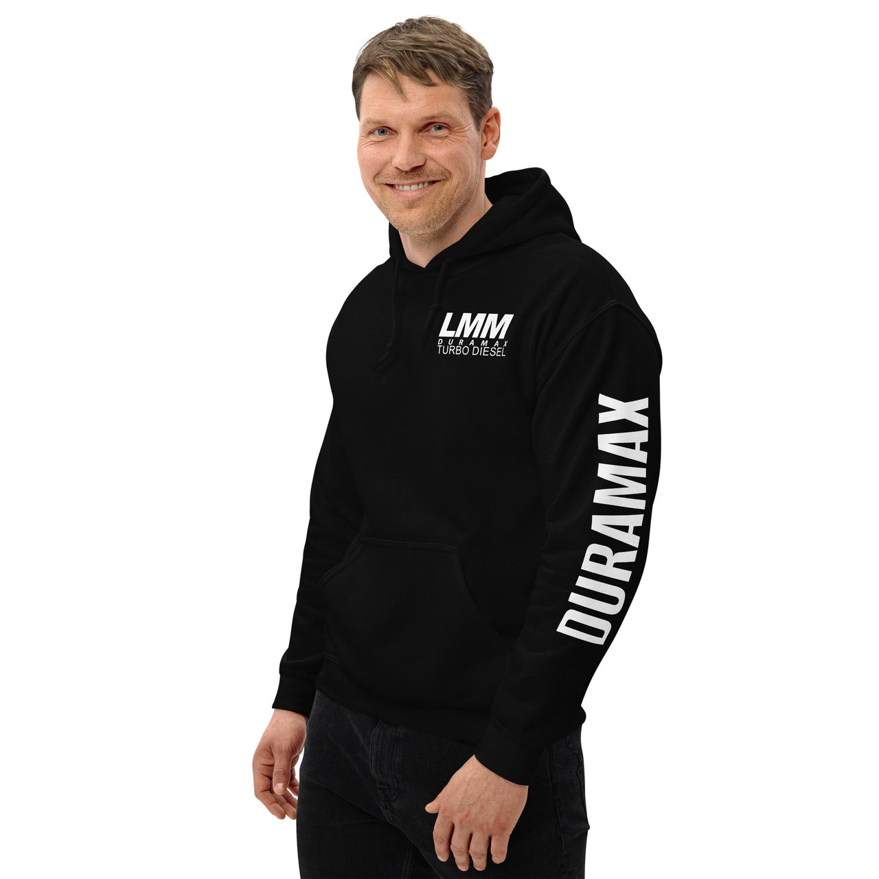 LMM Duramax Hoodie Pullover Sweatshirt With Sleeve Print