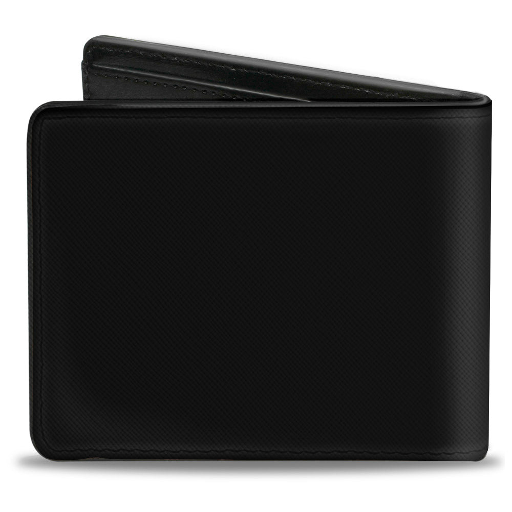 Mopar Logo Black With Blue Stripe Bi-Fold Wallet