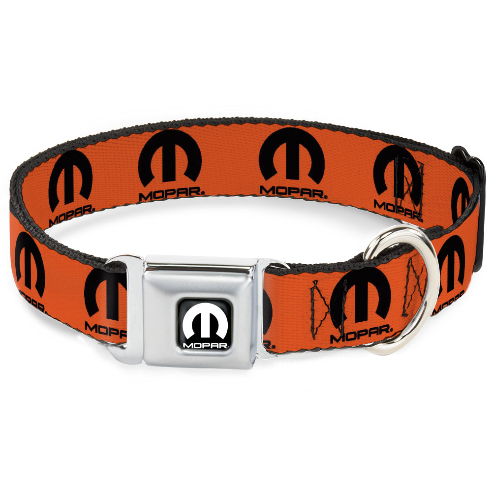 Mopar Logo Orange & Black Seatbelt Buckle Collar