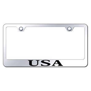 USA Stainless Steel Frame - Laser Etched Mirrored