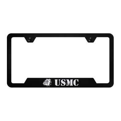 usmc-bulldog-head-cut-out-frame-laser-etched-black-44623-classic-auto-store-online