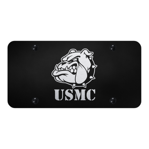 usmc-bulldog-head-license-plate-laser-etched-black