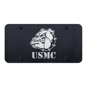 usmc-bulldog-head-license-plate-laser-etched-rugged-black