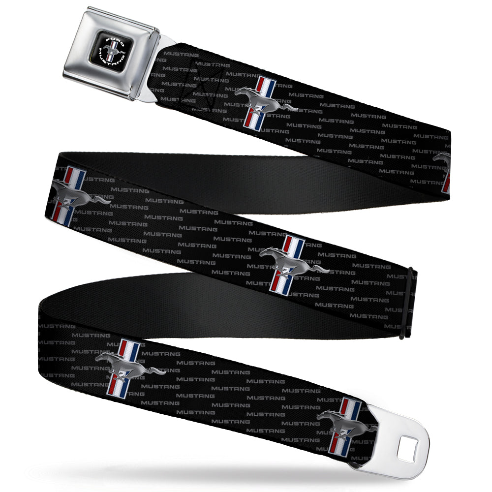 Ford Mustang Tri-Bar Logo Seatbelt Belt