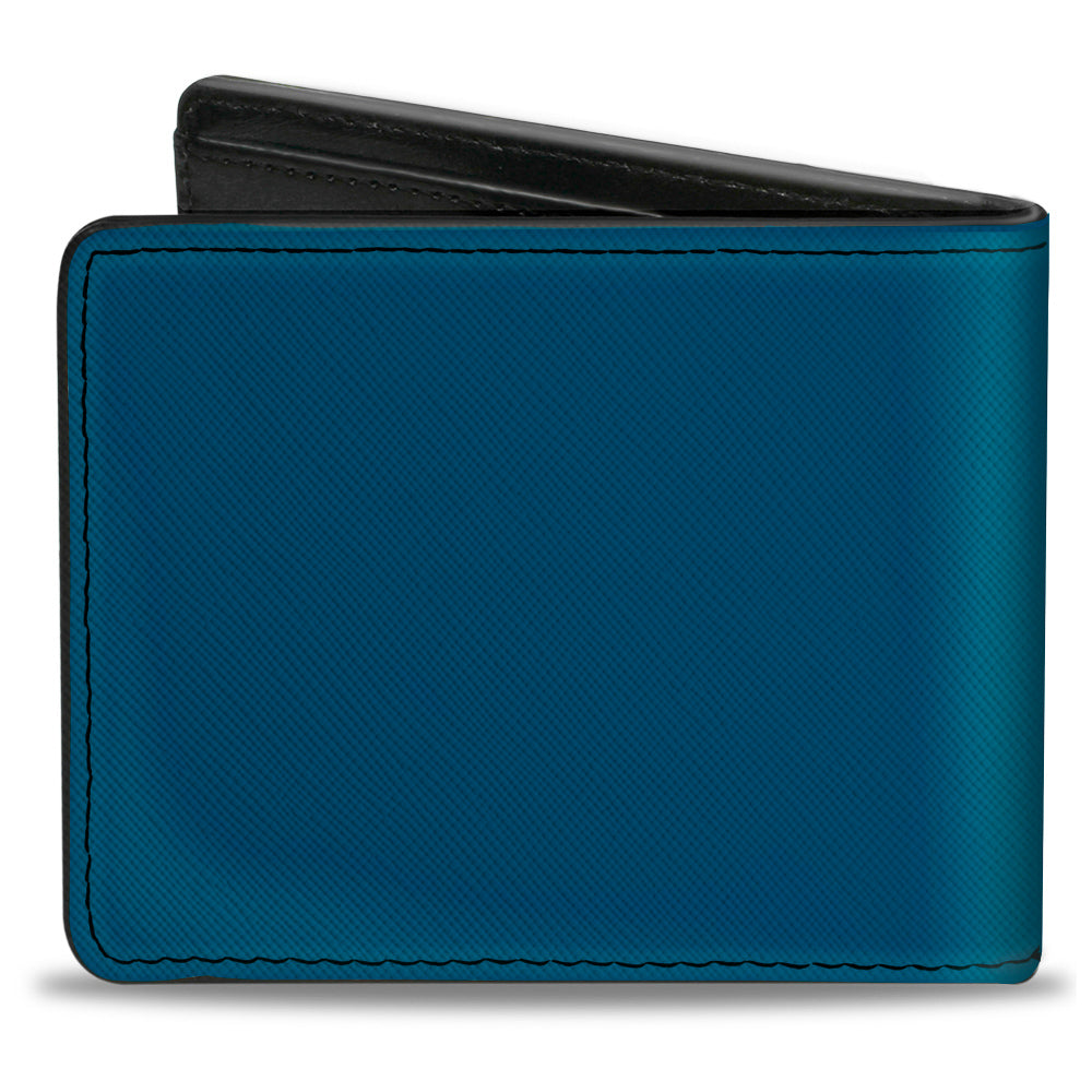 Impala Script Emblem Blue & Silver Bi-Fold Wallet