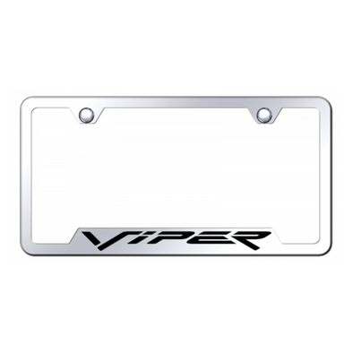 Viper Fangs Cut-Out Frame - Laser Etched Mirrored